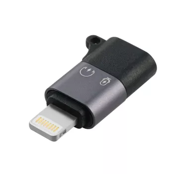 Mikro savienotāja pārveidotājs Microconnect MC-USBCLIGHT USB-C uz Lightning, sudraba