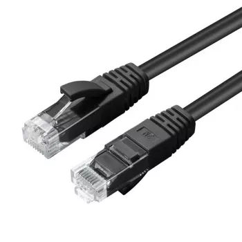 Microconnect MC-UTP6A01S tīkla kabelis 1 m Cat6a U/UTP melns