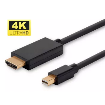 Microconnect MDPHDMI2B-4K video kabeļa adapteris 2 m Mini DisplayPort–HDMI A tipa (standarta) melns