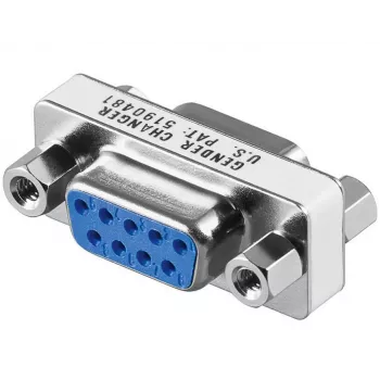 Microconnect MOD9F9F DB9 dzimuma mainītājs Sieviete-Sieviete Zils