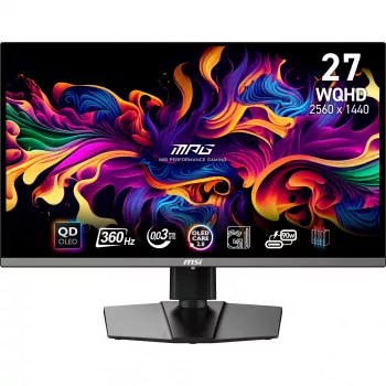 MSI MPG 271QRX QD-OLED dators monitors 67,3 cm (26,5 collu) 2560 x 1440 pikseļi Wide Quad HD melns