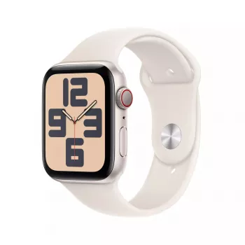 Viedpulkstenis Apple Watch SE GPS + Cellular 44mm Starlight Alumīnija Korpusā Bēšs