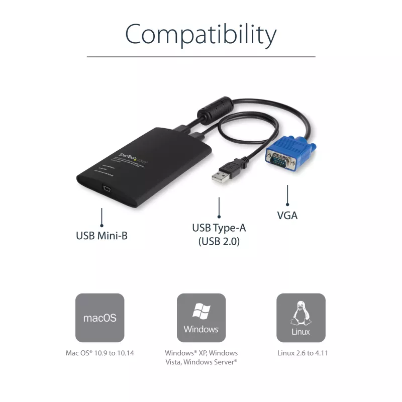 StarTech.com USB avārijas kartes adapteris ar failu pārsūtīšanu un video ierakstīšanu