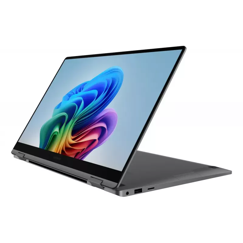 Samsung Galaxy Book5 360 NP754QHA-KA4DE — Hibrids (2-in-1) klēpjdators, Intel Core Ultra 7 258V, 15,6 collu FHD skārienekrāns, 32 GB, 512 GB SSD, Wi‑Fi 7, Windows 11 Pro, Pelēks