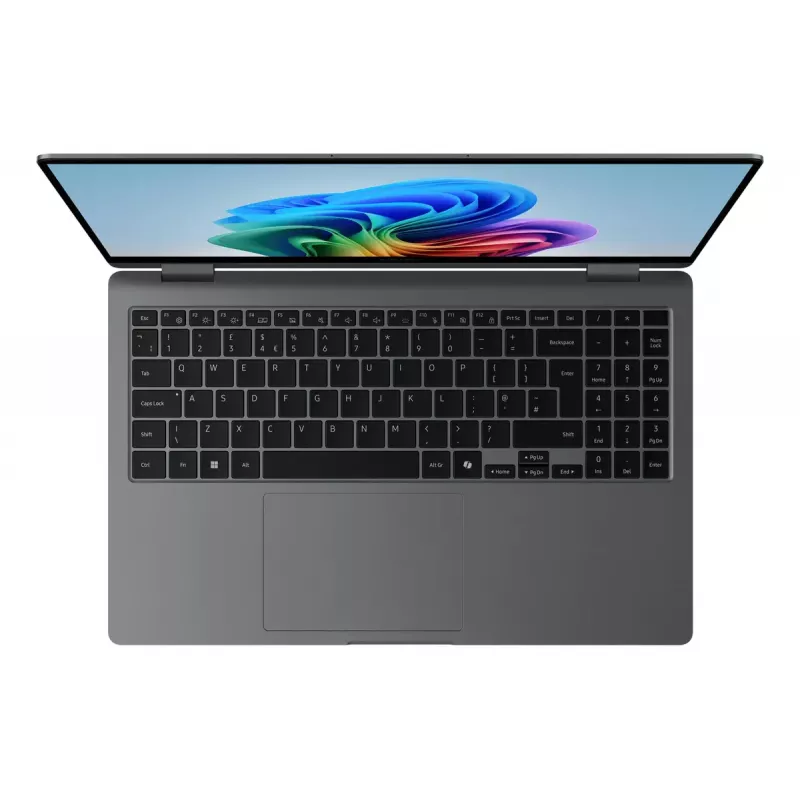 Samsung Galaxy Book5 360 NP754QHA-KA4DE — Hibrids (2-in-1) klēpjdators, Intel Core Ultra 7 258V, 15,6 collu FHD skārienekrāns, 32 GB, 512 GB SSD, Wi‑Fi 7, Windows 11 Pro, Pelēks