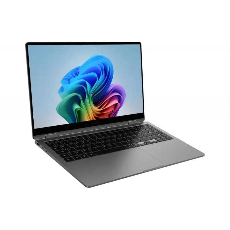 Samsung Galaxy Book5 360 NP754QHA-KA4DE — Hibrids (2-in-1) klēpjdators, Intel Core Ultra 7 258V, 15,6 collu FHD skārienekrāns, 32 GB, 512 GB SSD, Wi‑Fi 7, Windows 11 Pro, Pelēks