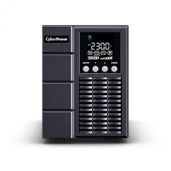 Nepārtrauktās barošanas avots CYBERPOWER OLS1000EA, Online double-conversion, 1 kVA / 900 W, 3× IEC C13 izejas, tīrs sinusoidāls vilnis, LCD, torņa formas