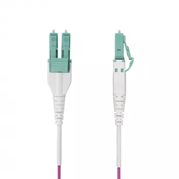 StarTech.com 2m (6ft) LC-LC (UPC) OM4 daudzmodu optiskās šķiedras kabelis, Erika Violet, 50/125µm, 40G/100G, LOMMF/VCSEL, Uniboot savienotājs, OFNR Riser