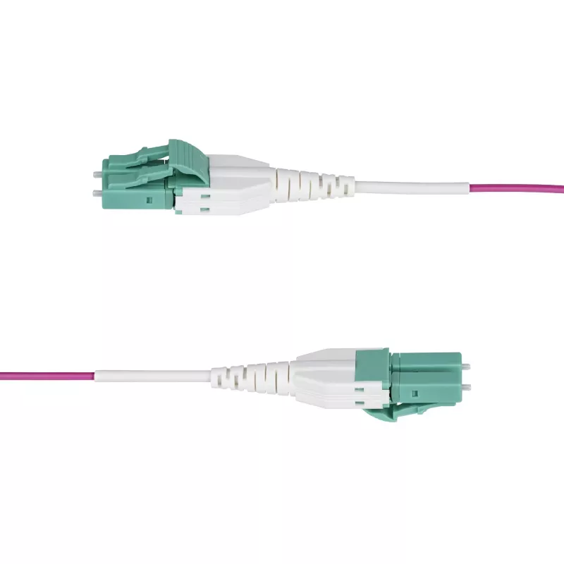 StarTech.com 5m LC-LC OM4 daudzmodu optiskās šķiedras kabelis, Erika Violet, 50/125µm, 40G/100G, LOMMF/VCSEL, Uniboot, OFNR
