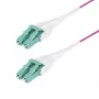 StarTech.com 7m LC-LC OM4 daudzmodu optiskā šķiedra, Erika Violet, 50/125µm, 40G/100G, LOMMF/VCSEL, Uniboot lēciena vads, OFNR Riser