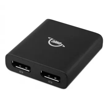 OWC Thunderbolt Dual DisplayPort Adapter USB grafikas adapteris 7680 x 4320 pikseļi Melns