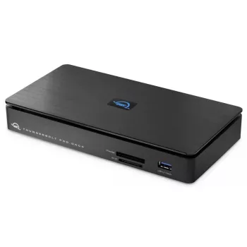 OWC Thunderbolt Pro Dock pieslēgvietu stacija Thunderbolt 3 Melns 85W barošana 40 Gbit/s
