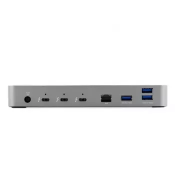 OWC Thunderbolt 4 vadu dokstacija Melna Pelēka 3.5mm Ethernet 1000 Mbit/s