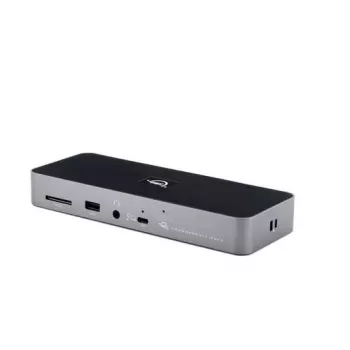 OWC Thunderbolt 4 vadu dokstacija Melna Pelēka 3.5mm Ethernet 1000 Mbit/s