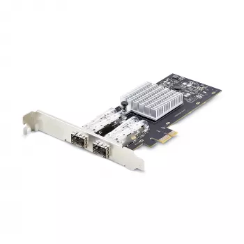 StarTech.com 2-Portu GbE SFP tīkla karte, PCIe 2.0 x1, Intel I350-AM2 2x 1GbE kontrolieris, 1000BASE vara/optiskā šķiedra, divu portu Gigabit Ethernet NIC, darbstacijām/serveriem - saderīga ar Windows un Linux