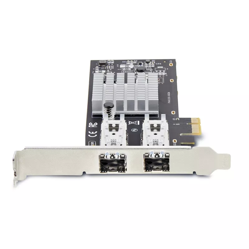 StarTech.com 2-Portu GbE SFP tīkla karte, PCIe 2.0 x1, Intel I350-AM2 2x 1GbE kontrolieris, 1000BASE vara/optiskā šķiedra, divu portu Gigabit Ethernet NIC, darbstacijām/serveriem - saderīga ar Windows un Linux