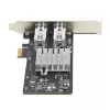 StarTech.com 2-Portu GbE SFP tīkla karte, PCIe 2.0 x1, Intel I350-AM2 2x 1GbE kontrolieris, 1000BASE vara/optiskā šķiedra, divu portu Gigabit Ethernet NIC, darbstacijām/serveriem - saderīga ar Windows un Linux