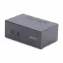 StarTech.com 2-Portu Divu Monitoru DisplayPort KVM Slēdzis, 4K 60Hz, 2x USB 5Gbps Huba Porti, 2x USB 2.0 HID Porti, Karstie taustiņi un Pogas Pārslēgšana, TAA Atbilstošs - ESD 3. līmeņa Aizsardzība