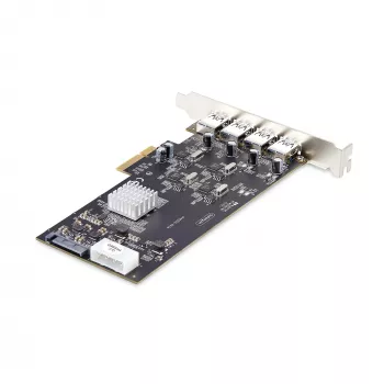 StarTech.com 4-Portu USB PCIe karte, USB 3.2 5Gbps, PCI Express paplašināšanas karte ar 4 neatkarīgiem USB kontrolleriem, 4x USB-A portiem, Windows/macOS/Linux