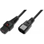 MicroConnect PC1021 strāvas pagarinātājs 2 m, C13–C14, melns