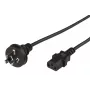 Microconnect PE010418AUSTRALIA barošanas kabelis melns 1.8 m C13 savienotājs