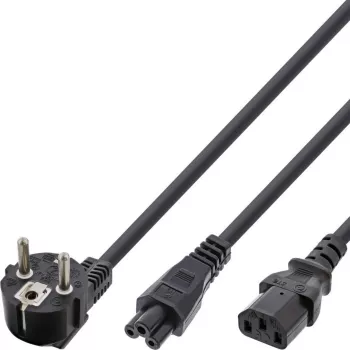 Microconnect PE011418 Y-veida strāvas kabelis Schuko uz IEC C13 + C5