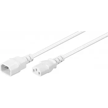Microconnect PE040605W barošanas vads balts 0.5 m C14-C13