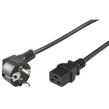 Microconnect PE07719005 strāvas kabelis Melns 0.5 m CEE7/7 C19 savienotājs