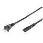 Microconnect PE110718 strāvas kabelis melns 1.8 m A tipa kontaktdakša C7 savienotājs