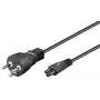 Microconnect PE120805 strāvas kabelis melns 0.5 m, K tipa spraudnis, C5 savienotājs