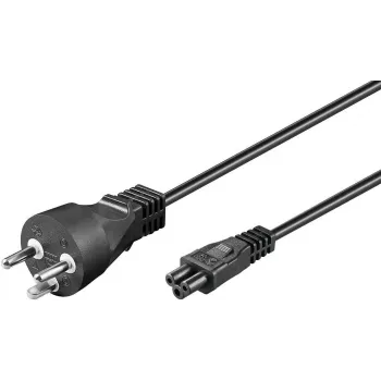 MicroConnect PE120810 strāvas vads melns 1 m K tipa spraudnis C5 savienotājs