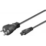 MicroConnect PE120810 strāvas vads melns 1 m K tipa spraudnis C5 savienotājs