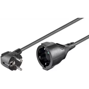 Microconnect PE141000 strāvas pagarinātājs melns 10 m