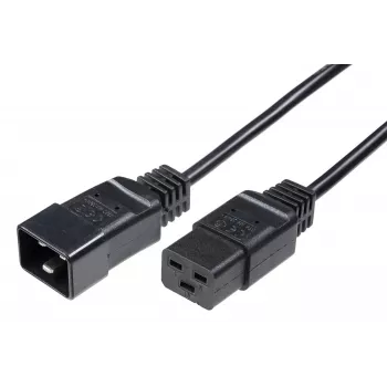 Microconnect PE141530 pagarinātāja kabelis C20 uz C19, 3 m, melns