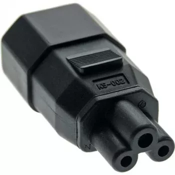 Microconnect PEA0408 dzimuma pārveidotājs vadam C14–C5 melns
