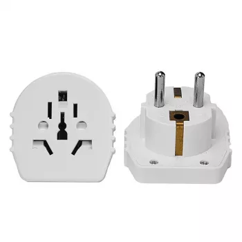 Microconnect PETRAVEL15 universāls kontaktdakšas adapteris balts