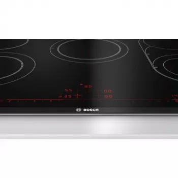 Bosch Serie 8 PKM875DP1D keramikas plīts virsma melna, nerūsējošs tērauds, iebūvējama, 5 zonas
