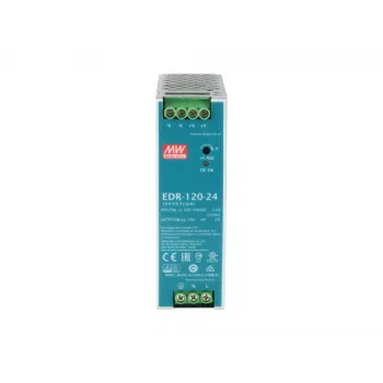 LevelOne 24V DC Industriālais Barošanas Bloks, 120W, DIN-Sliežu