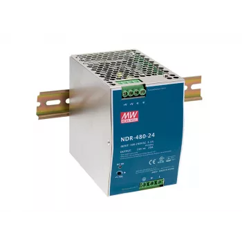 LevelOne 48V DC Industriālais Barošanas Bloks, 480W, DIN-Sliežu, PoE Gatavs