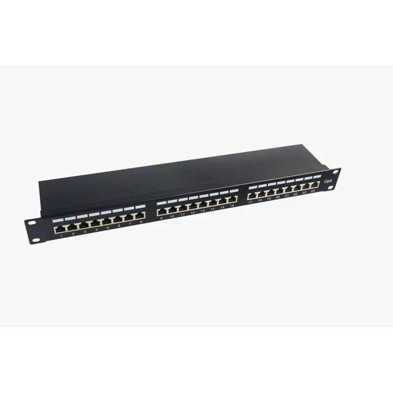 Microconnect PP-007 sadalnes panelis 1U 24 porti Cat6