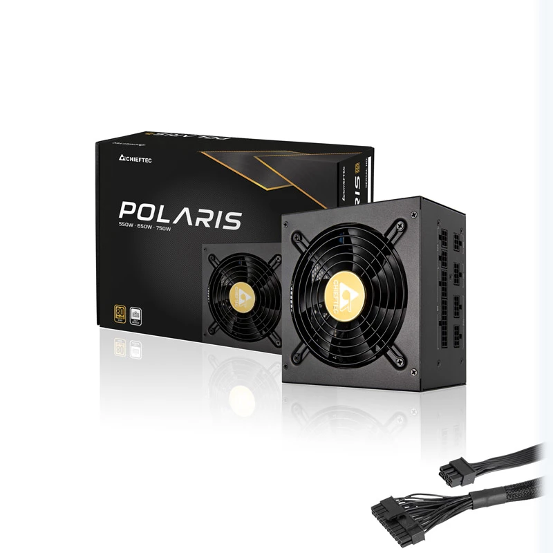 Chieftec Polaris barošanas bloks 550 W 20+4 pin ATX PS/2 Melns