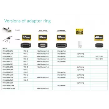 Vivolink PROADRINGDPR video adapteris 0.1 m DisplayPort-HDMI Melns