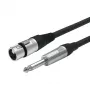 Vivolink PROAUDXLRFJACK10 audio kabelis 10 m XLR 6,35 mm Melns