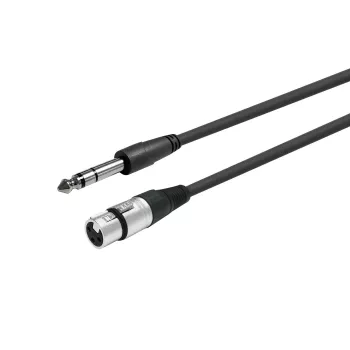 Audio kabelis Vivolink PROAUDXLRFJACKS1 1m XLR sieviete 6.35mm tēviņš Melns