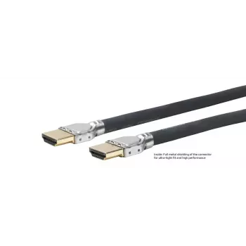 Vivolink Pro HDMI 2.1 kabelis, 8K, 120Hz, 48 Gb/s, 0,5m, melns