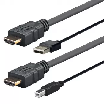 Vivolink PRO HDMI ar USB 2.0 A/B (AMP) 2m 4096x2160 Melns