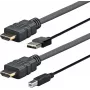 Vivolink PROHDMIUSBAB5AMP video kabeļa adapteris 5 m HDMI + USB Type-A HDMI + USB Type-B Melns