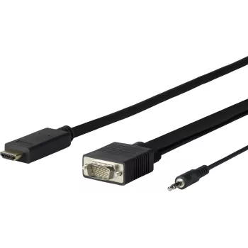 Vivolink PROHDMIVGA1 video kabeļa adapteris 1 m HDMI Type A (Standarta) VGA (D-Sub) Melns