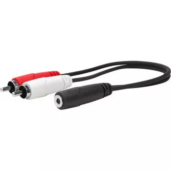 Vivolink PROMJFRCAM0.2 audio kabelis 0.2 m 3.5mm sievišķais uz 2 x RCA melns
