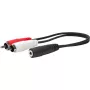 Vivolink PROMJFRCAM0.2 audio kabelis 0.2 m 3.5mm sievišķais uz 2 x RCA melns